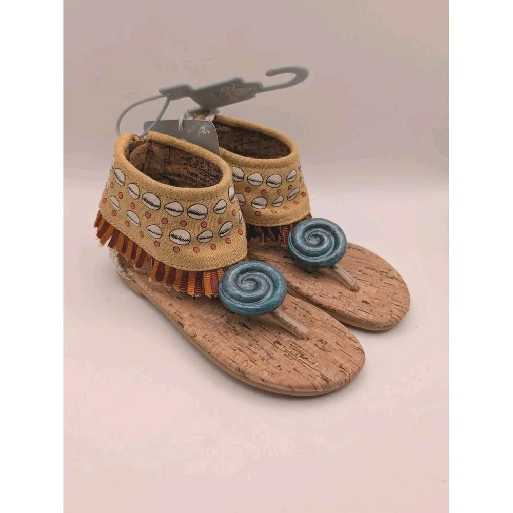 Disney Store Moana Princess Shoes Sandals US Girls 7/8 UK 6/7 New With Tags